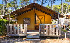 Tente ecoluxe camping 5 étoiles le Vieux port dans les Landes 